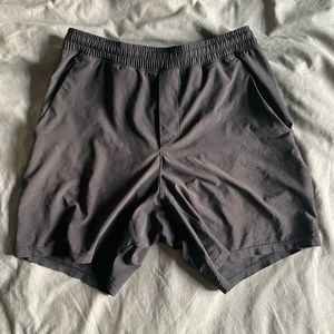 Men's Black lululemon Pace Breaker Shorts Liner-less 7" inseam